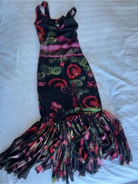 Jean Paul Gaultier fringe dress S New